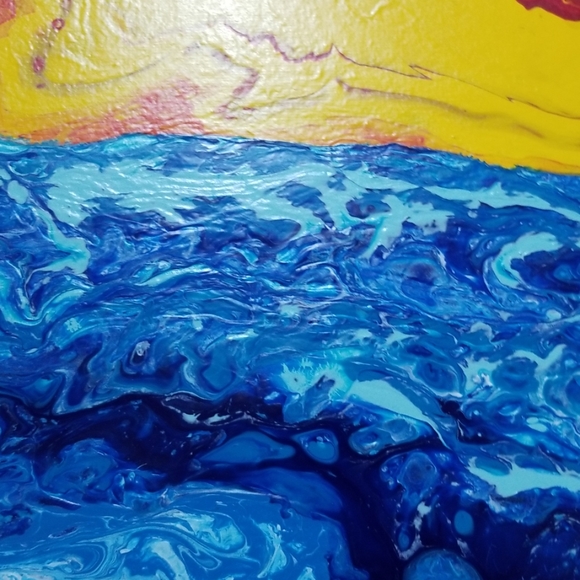 10"x20" (set of 3) Handmade Paint Pour - Picture 3 of 7